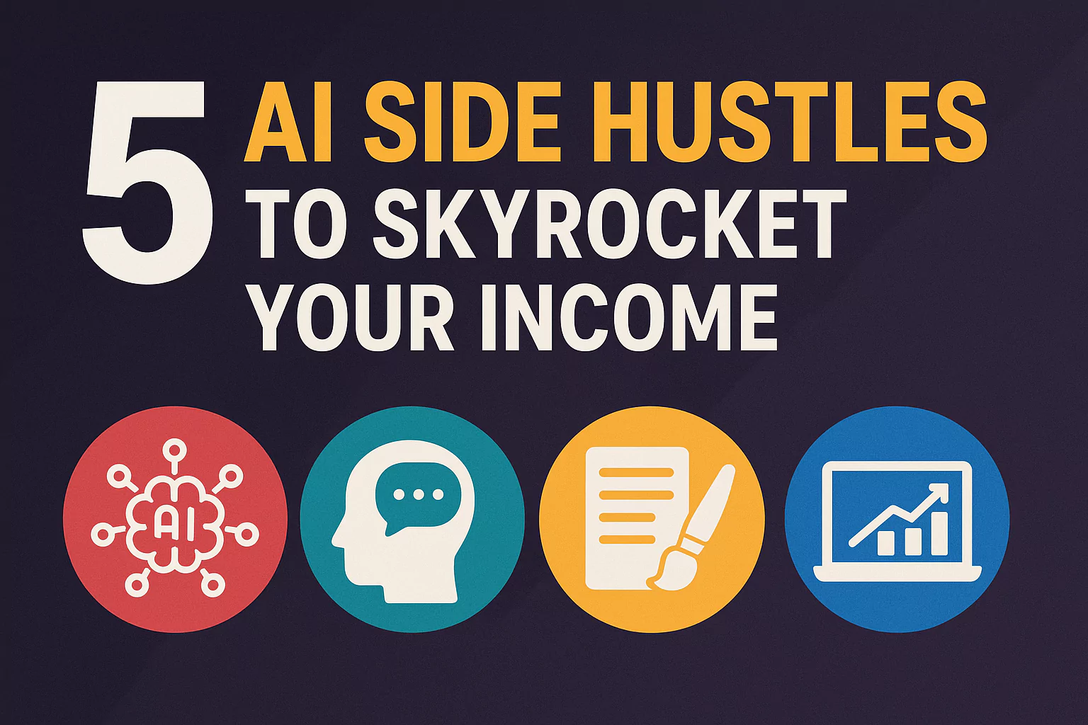 5 AI Side Hustles to Skyrocket Your Income now