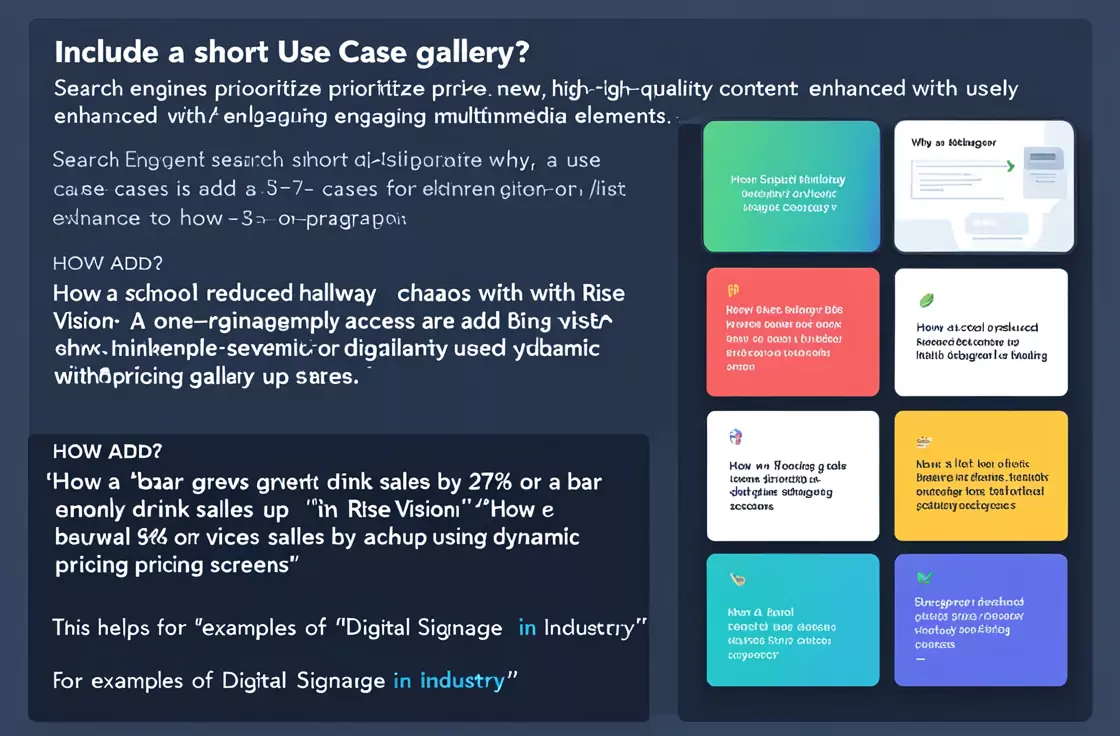 Include a Short Use Case Gallery
